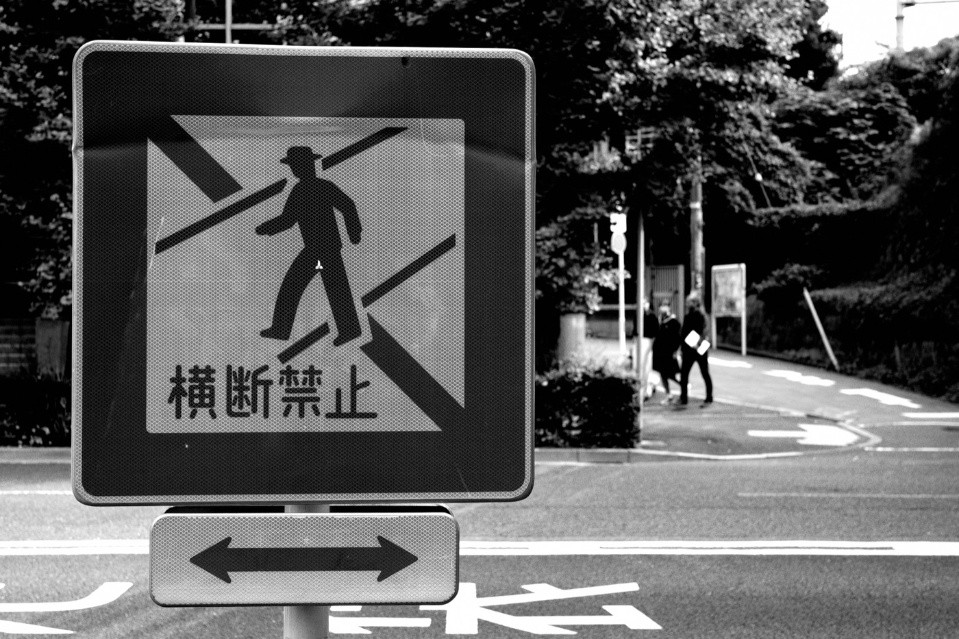 横断禁止